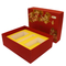 Red Honey Jar Box Packaging , Cardboard EPE Foam Box C1S CCNB Material