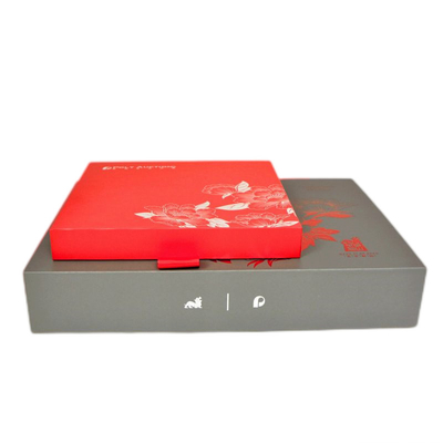 Slide Drawer Paper Packing Box , Custom Cardboard Gift Boxes C1S 1200g greyborad wrap C2S